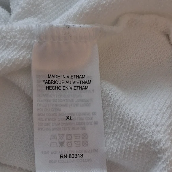 Lucky Brand Don't Worry Be Lucky Cropped Sweatshirt Sz XL - Picture 5 of 8